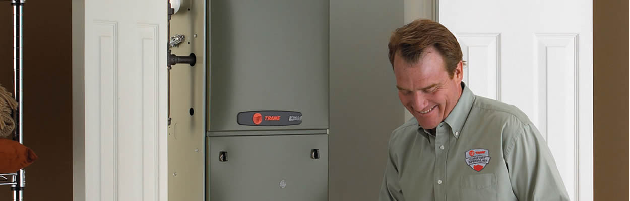 trane tech checking furnace