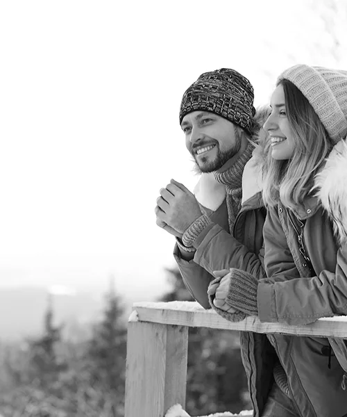 couple outside on porch